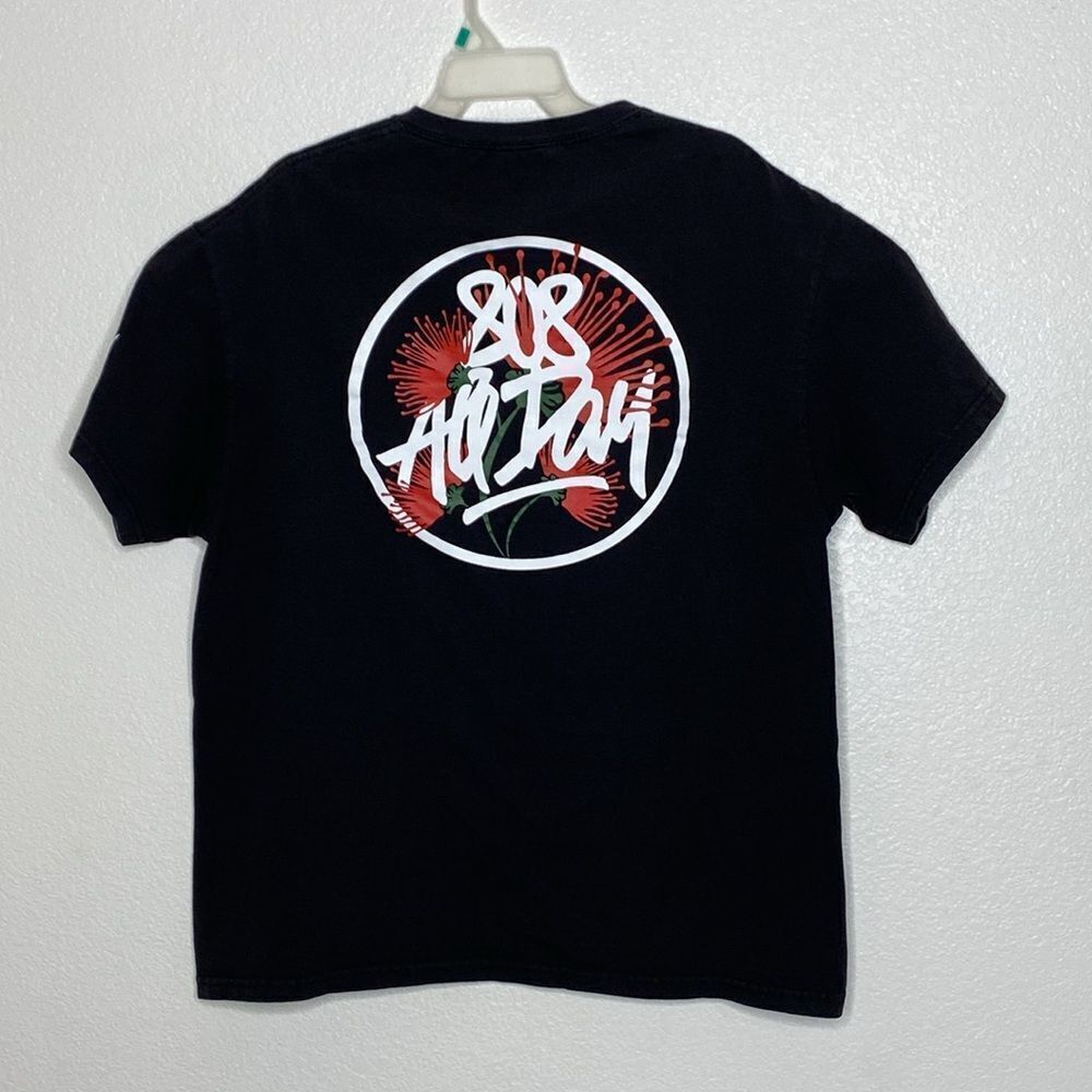 808 All Day Men’s 100% Black Thick Cotton T Shirt Size XL